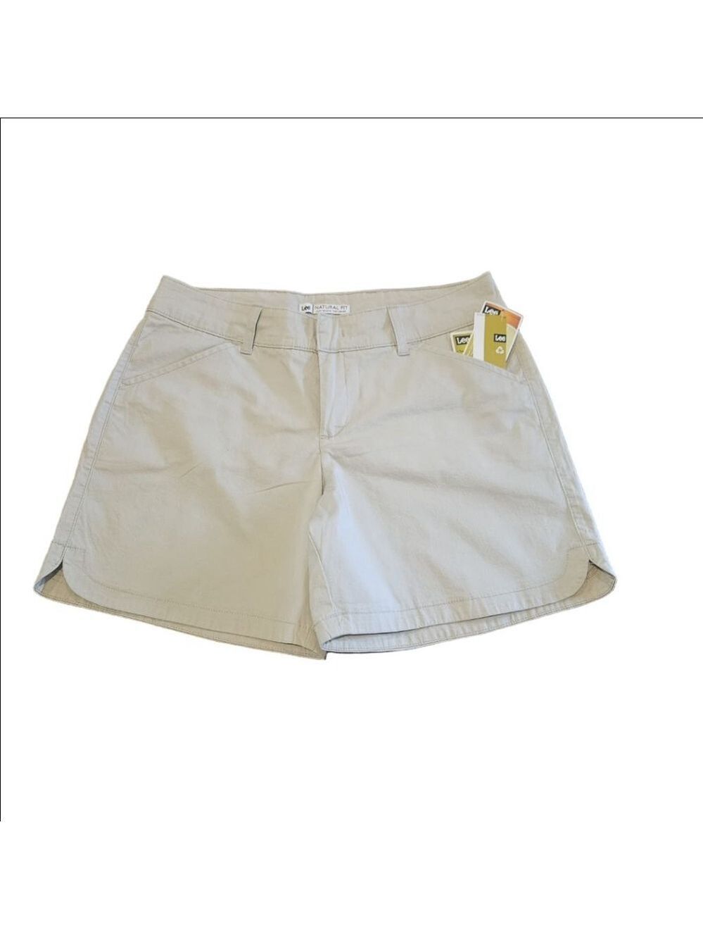 Women's Lee NWT Beige Natural Fit Tummy Control Shorts Size 10